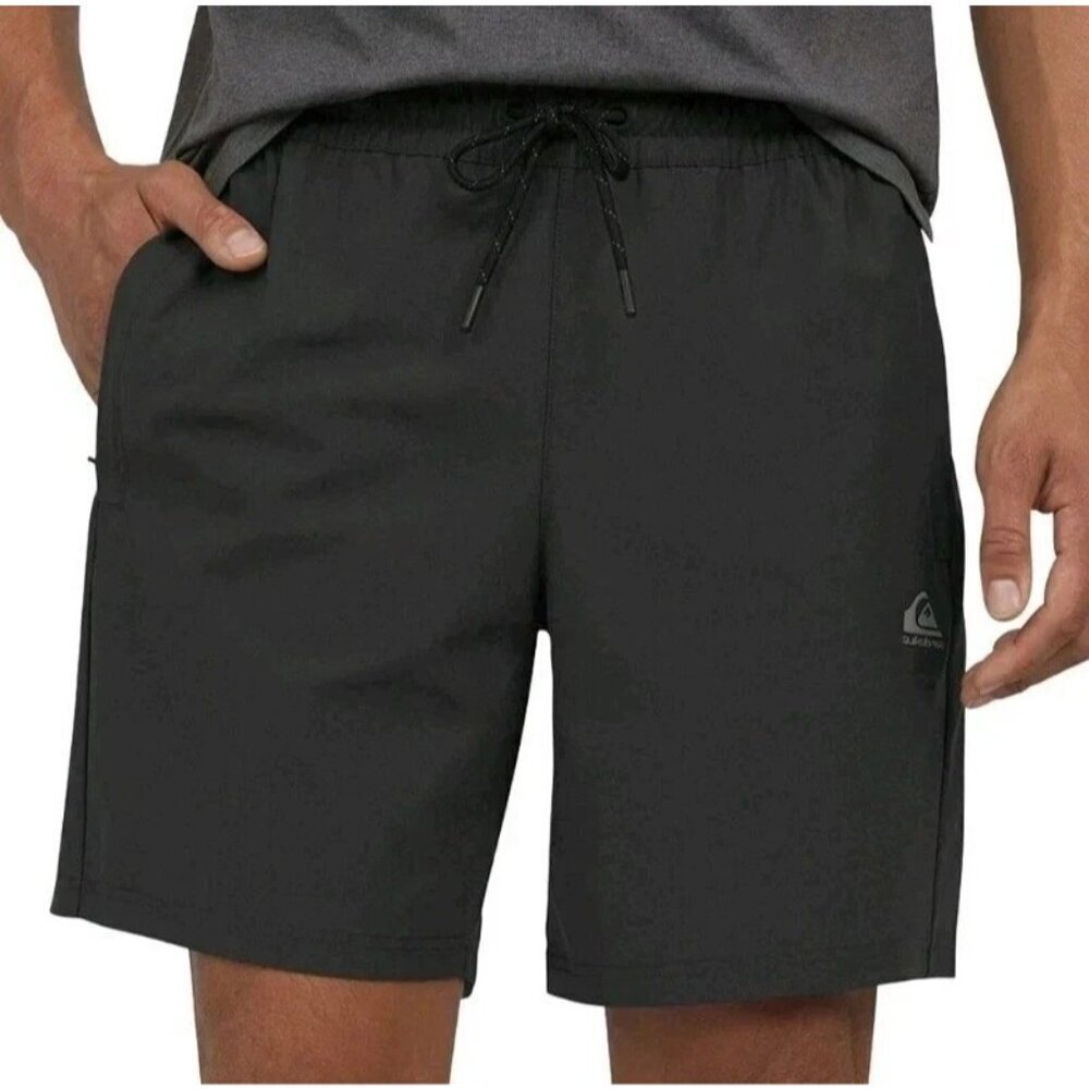 Quiksilver Men's XL Regular Fit Swim Shorts Navy Blue Polyester N0638